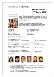 English Worksheet: Modern Family