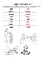 VERBS IN SIMPLE PAST 