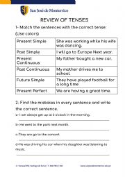 REVIEW OF TENSES