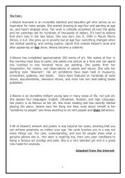 English Worksheet: end term test 1 1st form