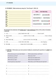 English Worksheet: 10th GRADE