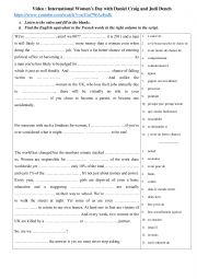 English Worksheet: Gender inequality with James Bond