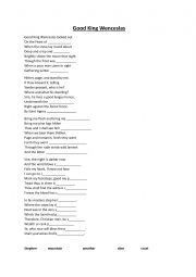 English Worksheet: Good king wenceslav