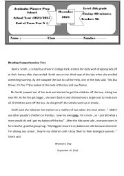 English Worksheet: END OF TERM TEST N1  FOR 9TH GRADE PIONEER PUPILS 