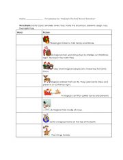 English Worksheet: Vocabulary Preview for 