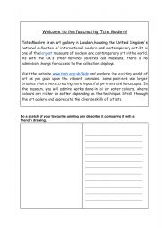 English Worksheet: Textos Museum