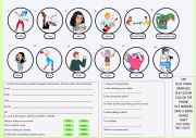 English Worksheet: Present Continious Tense Exercise