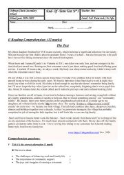 English Worksheet: 3rd form: End - of  -Term test N1