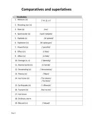 English Worksheet: Vocabulary review