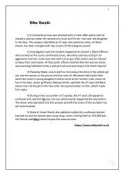 English Worksheet: full term test n 1 1st form
