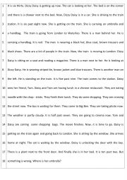 English Worksheet: DAISY SPENDING A DAY WITH TOM