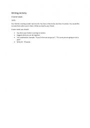 English Worksheet: Writing an Email