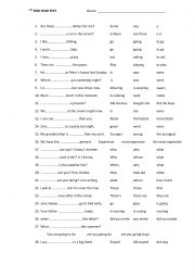 English Worksheet: 6th level revision exam