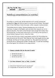 end of term test 2 8th forms