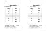 English Worksheet: Past simple 4th grade