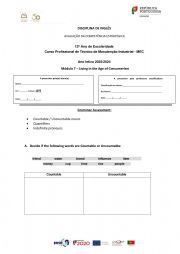 English Worksheet: English worksheet