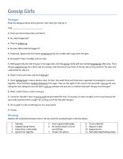 English Worksheet: Gossip girl