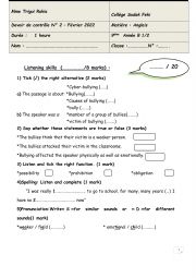 9th form test 1 (term 2)