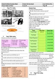 English Worksheet: 2nd Form - Lesson n 15 - Human Rights