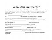 Whoï¿½s the murderer?