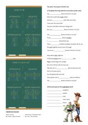 English Worksheet: You�ve got a friend in me