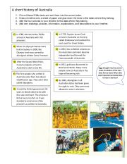 English Worksheet: A short history of Australia