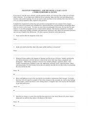 English Worksheet: 12 Years a Slave