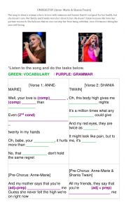 English Worksheet: Unhealthy