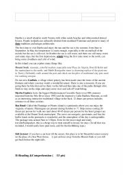 English Worksheet: 3rd form endtem 3