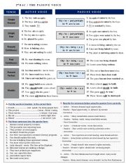 English Worksheet: passive voice 