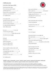 English Worksheet: Californication