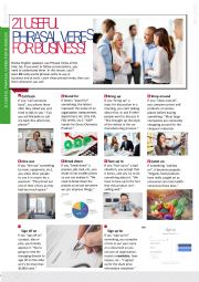 English Worksheet: Phrasal Verbs for Business English I