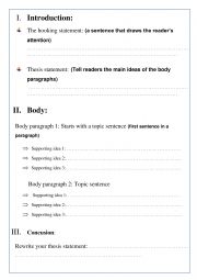 English Worksheet: Cause and effect essay