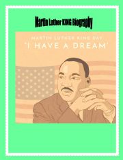 English Worksheet: A biography about Martin Luther King