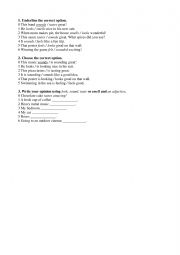 English Worksheet: Verbs of Perception