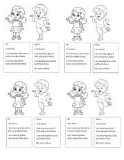 English Worksheet: Clothes reading