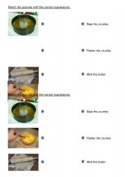 English Worksheet: RECIPE VOCABULARY