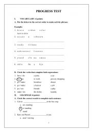 English Worksheet: Test