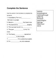 Vocabulary exercises