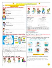 English Worksheet: Health Problems & Remedies 