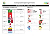 English Worksheet: countries and nationalities
