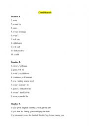English Worksheet: Conditionals