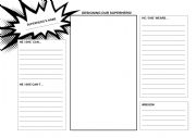 English Worksheet: Superhero!