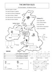 English Worksheet: The British isles