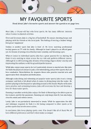 Favourite sports 