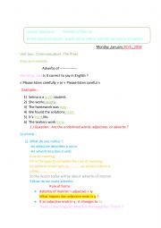 English Worksheet: Adverbs of manner