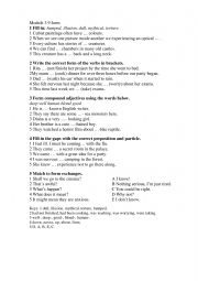 English Worksheet: Spotlight 9, Module 3