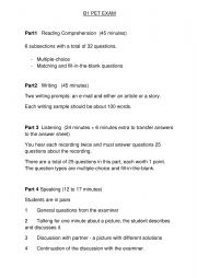 English Worksheet: Exam Format B1