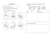 English Worksheet: MY FAVORITE FOODS - ELEMENTARY