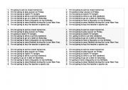 English Worksheet: What are you going to do?